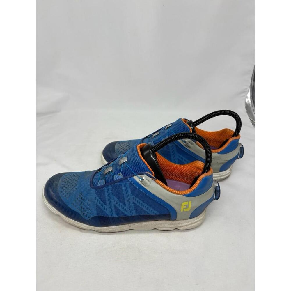 NIB FootJoy Sport SL BOA Women's Spikeless Golf Shoes, 6.5 M, Blue/Orange, 98031